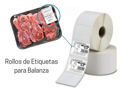 Etiquetas Adhesivas Balanza 57mm X 60mm Termica Directa X500