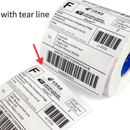 Etiquetas Adhesivas 100mm X 150mm Rollo X300 Térmica Directa